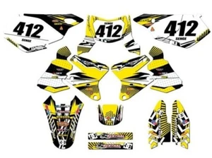 2005-2023 DRZ 400 MAYHEM Yellow Senge Graphics Kit Compatible with Suzuki - Picture 1 of 10