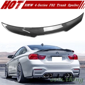 14-20 Fit FOR BMW 4-Series F82 Coupe Trunk Boot Spoiler V DTO Type Carbon - Bild 1 von 5