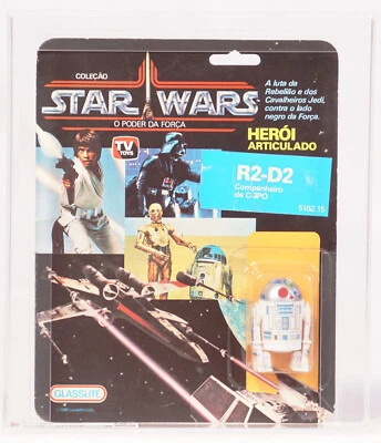 老式 1988 年星球大战巴西玻璃壶 R2-D2 弹出式 SABER CAS 70 C70B85F85 — 第 1/3 张图片