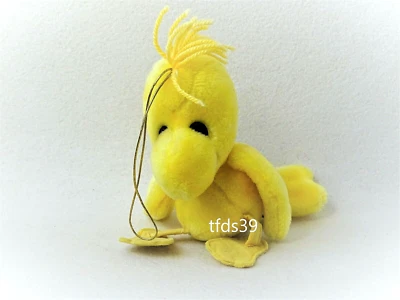 Woodstock Vogel Peanuts Vintage Tier mit Hänger Stofftier Plüschtier (T200) - Bild 1 von 4