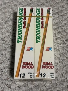 Vintage Dixon Ticonderoga 1388 No. 3 Pencils 6 Dozen Unopened Boxes - Picture 1 of 2
