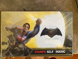 Batman v Superman 60 PCS Self-inking Stamp Birthday Party Favors Stampers-SEALED - Picture 1 of 4