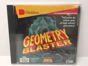 Davidson Geometry Blaster The Educational Advantage PC CD Computer Game New - Picture 1 of 3