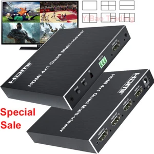 4X1 HDMI Multi-viewer Splitter 2 3 4 Screen Split Seamless Switch PC To TV 1080p - Picture 1 of 12