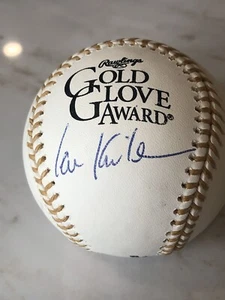Ian Kinsler Signed Official Major League Gold Glove Baseball JSA Autograph - Picture 1 of 2