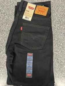 RARE! Levi's 550 Relaxed Fit 10 Husky 28W x 26L BLACK Boy's Jeans FAST FREE SHIP - Picture 1 of 10