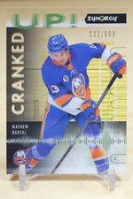 2022-23 Upper Deck Synergy Cranked Up Green /699 #CU-MB Mathew Barzal Islanders