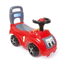 Dolu Sit & Ride on Red Car Vehicle Toy With Storage Under The Seat Childrens PU