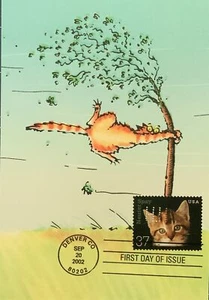Tarjeta de felicitación HNLP Hideaki Nakano 3670 Spay & Neuter Cat algunos días difícil de colgar - Imagen 1 de 2