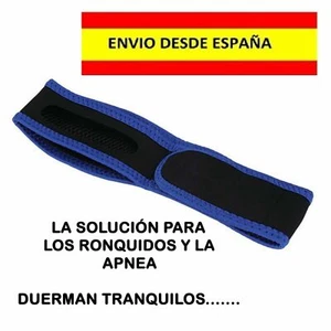 BANDA ANTIRONQUIDOS RONCAR EFICAZ APNEA SUE�O DORMIR IMSOMNIO SALUD NOCHE PAREJA - Imagen 1 de 2
