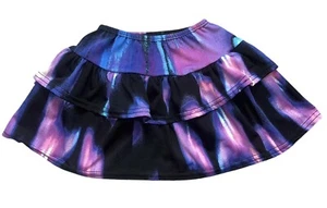 Dori Creations Girls Black Blue Pink Tie Dye Ruffled Mini Skirt Size 6x - Picture 1 of 3