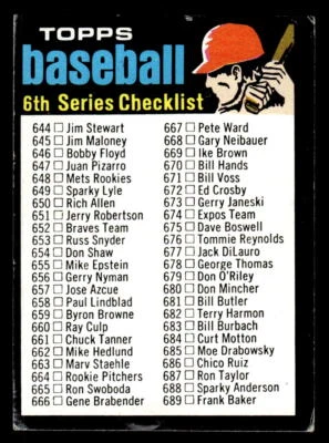 1971 Topps #369b Checklist: 394-523 *LOW GRADE* No black mark - Image 1 of 2