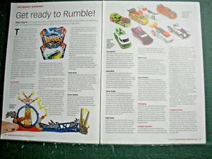 Hot Wheels Rumblers 2 page sides article + Collectors article Corgi 2 sides A - Picture 1 of 2