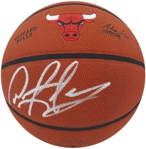 DENNIS RODMAN SIGNIERT SIGNIERT WILSON CHICAGO BULLS LOGO BASKETBALL SS COA - Bild 1 von 1