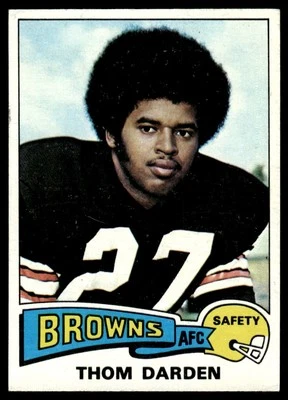 1975 Topps Football Thom Darden Cleveland Browns #342 EX-MT - Image 1 of 2