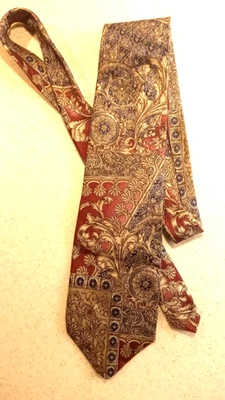 Bill Blass Classic Silk Men’s Tie - Ancient Paisley Vintage Made in USA - Image 1 of 4