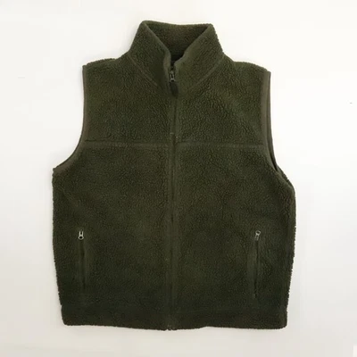 Gap Deep Pile Fleece Vest Jacket Size Large Green - Image 1 of 4