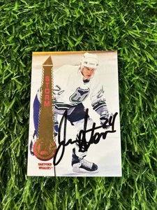 1994-95 Pinnacle Jim Storm Hartford Whalers #237 Autogrammkarte H3 - Bild 1 von 2