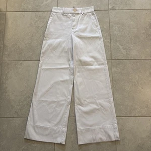 SPANX Stretch Twill Wide Leg Pant In Bone White Women’s Size Small Pet 31” In - Picture 1 of 11