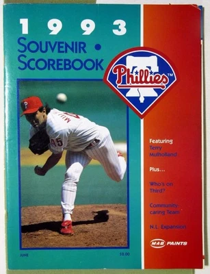 1993 PHILADELPHIA PHILLIES Program National League Championship Season - Image 1 of 4