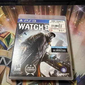 Watch Dogs (PlayStation 3, PS3, 2014) completo ~ disco come nuovo ~ testato - Foto 1 di 4