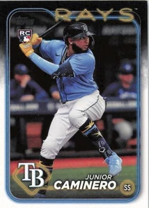 2024 Topps Series 2 #628 Junior Caminero Tampa Bay Rays RC - Bild 1 von 2