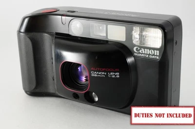 [Exc Canon Autoboy 3 QD Point & Shoot 35mm Film Camera Black From JAPAN - Image 1 of 4