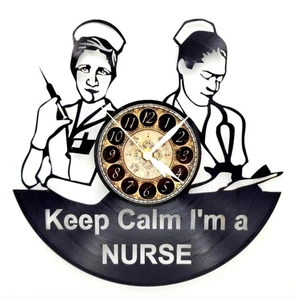 Nurse | Vinyl Record Clock | Wall Art | Unique gift | FREE SHIPPING - Picture 1 of 3
