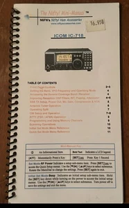 Icom IC-718 Mini-Manual firmy Nifty Accessories - Zdjęcie 1 z 1