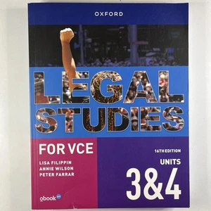 Legal Studies for VCE Units 3 & 4 Oxford Sixteenth 16th Edition Lisa Filippin - Picture 1 of 14