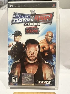 WWE Smackdown Vs Raw 2008 Sony PlayStation PSP Portable Game Complete - Picture 1 of 3