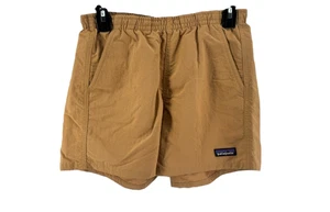 Patagonia Women's Camel Brown Baggies Shorts Size Small Inseam 5in - Picture 1 of 5