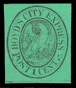 Scott 20L15, 1861 Boyd's 1ȼ City Express Stamp - unbenutzt mit gestörtem Gummi - Bild 1 von 1