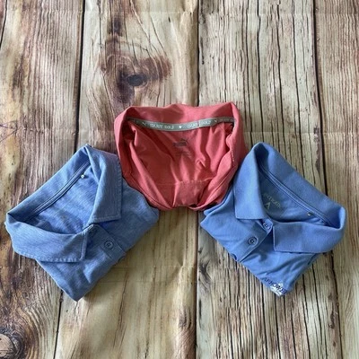 Antigua Puma Lote De 3 Mujeres Talla L Polo De Golf Sin Mangas Pickleball Punta De Flecha Foto 1 de 4