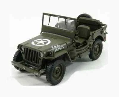 Jeep Willys Aperta Militare GI US ARMY D-DAY Overlord 1/18 - Immagine 1 di 4