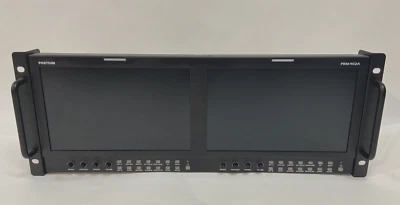 Postium PRM-902A Dual 9 " LCD Rack Monitor with Dual  HD- SDI, Waveform, Scope - Image 1 of 4