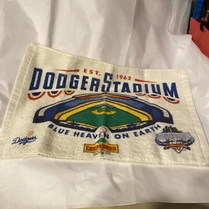 Rare Vtg Los Angeles Dodgers Stadium Blue Heaven On Earth 14.5”x10” Rally Towel - Picture 1 of 5