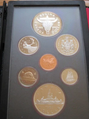 1982 Canada Proof Double Dollar Set (7 Coins Cent to Silver Dollar Mint Set RJ) - Image 1 of 4