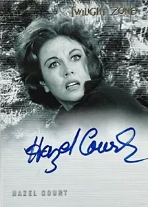 Hazel Court Autogramm A-41 aus The Twilight Zone Serie 3, 2002 - Bild 1 von 2