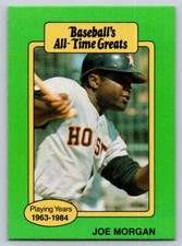 1987 Hygrade All-Time Greats #NNO Joe Morgan Near mint or better