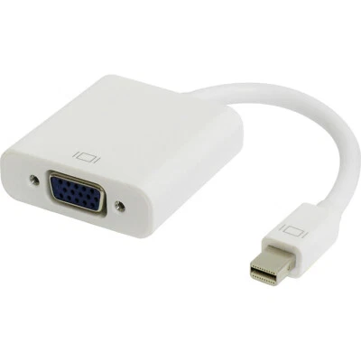 Mini DisplayPort to VGA Cable Adapter Converter for Computer Laptop PC Tablet - Image 1 of 4