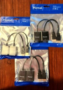 HDMI to VGA, 3-2 Packs, 6 Total Gold-Plated HDMI to VGA Adapter (Male to Female) - Picture 1 of 3