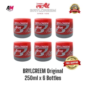 6 X BRYLCREEM Authentic Hair Styling Cream for Men 250ml NEW Express Shipping - Picture 1 of 1