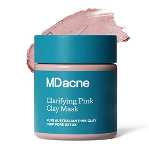 MDacne Clarifying Clay Face Mask - Deep Pore Detox with Australian Pink Clay ... - Picture 1 of 6