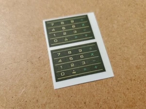 2x DECALCOMANIE opache per CASIO CFS-80-Linee sottili orizzontali autoadesive poliestere laminato - Foto 1 di 7