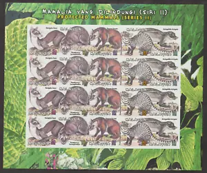(E215)MALAYSIA 2000 PROTECTED MAMALS (II) LIMITED EDITION IMPERF SHEETLET MNH - Picture 1 of 1