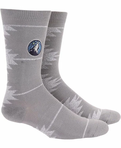 Minnesota Timberwolves NBA Mens Large Socks Fits 6-12 Geo Crew Towns Edwards Cover