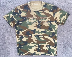 True Religion Herren XL Grafik T-Shirt Camouflage Spell Out Streetwear - Bild 1 von 17