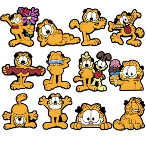 Garfield Croc Shoe Charms Set of 12 - Picture 1 of 1