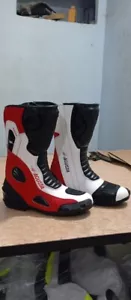 MV AGUSTA motorcycle leather motorbike racing boots - Picture 1 of 2